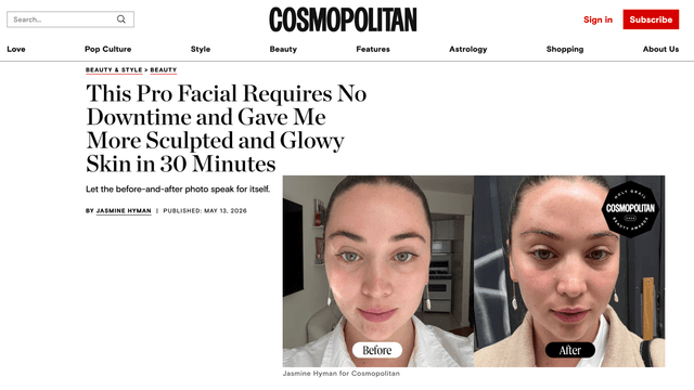 This Pro Facial Requires No Downtime and Gave Me More Sculpted and Glowy Skin in 30 Minutes